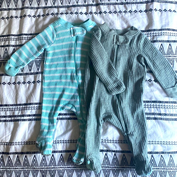 cloud island Other - Waffled Zippy Pajama Set